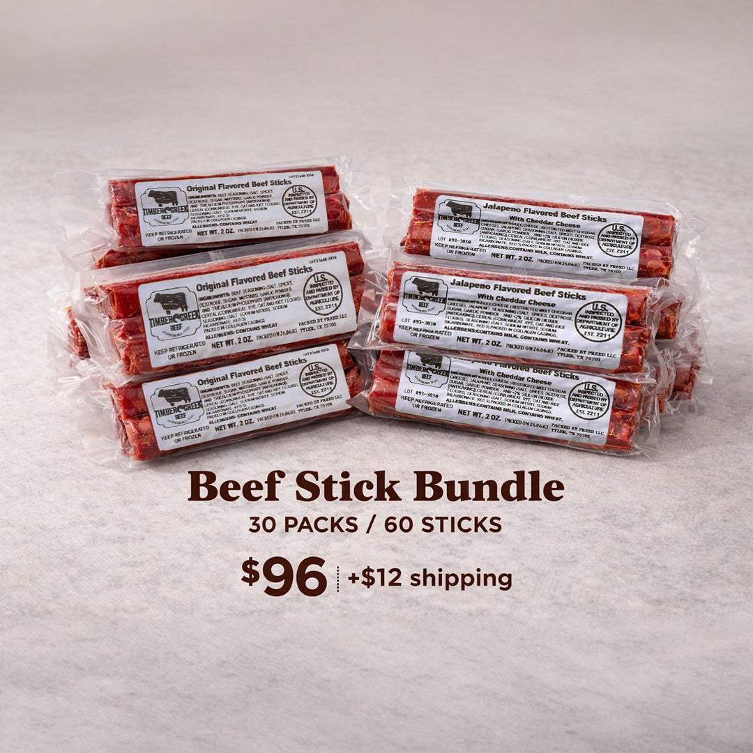 Timber Creek Beef Sticks Variety Bundle | 30-Pack | Original