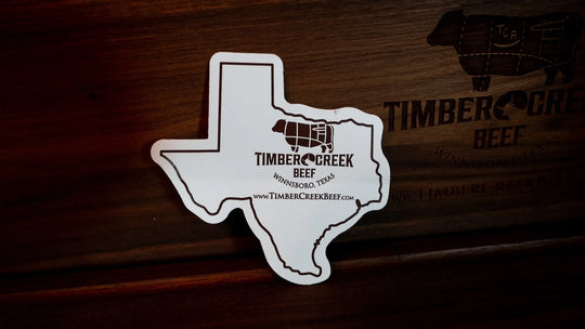 Texas Sticker TCB - White / Brown
