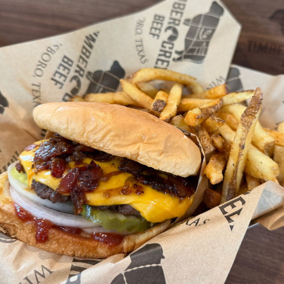 Timber Creek Beef BBQ Jam Burger
