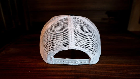 Richardson Trucker Snapback Hat - Black/White