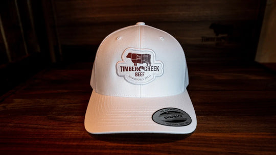 Yupoong Retro Trucker Cap - White/White Patch
