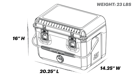 Wyld Gear 25 Quart Hard Cooler