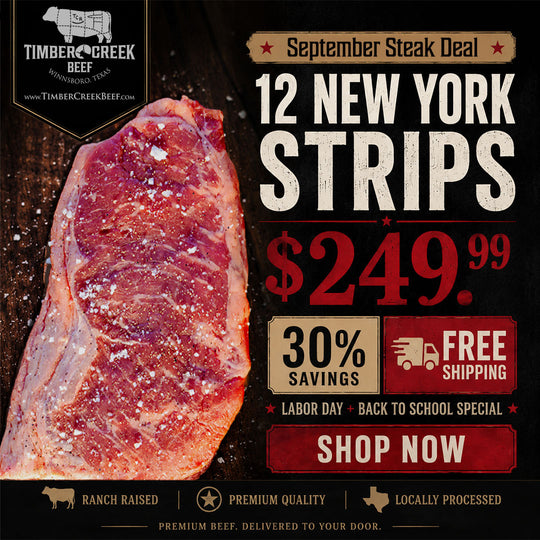 September Steak Deal | 12 New York Strips